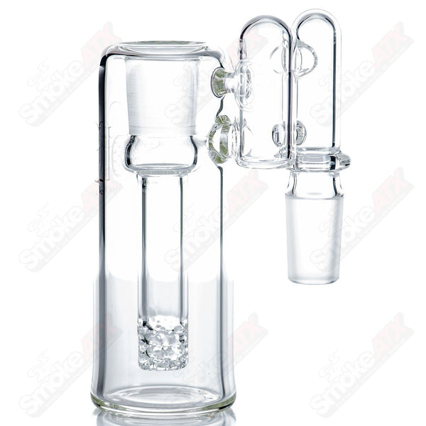 18mm Ash Catcher w/ Lace Perc and Splash Guard SOL Glassworks - Smoke ATX