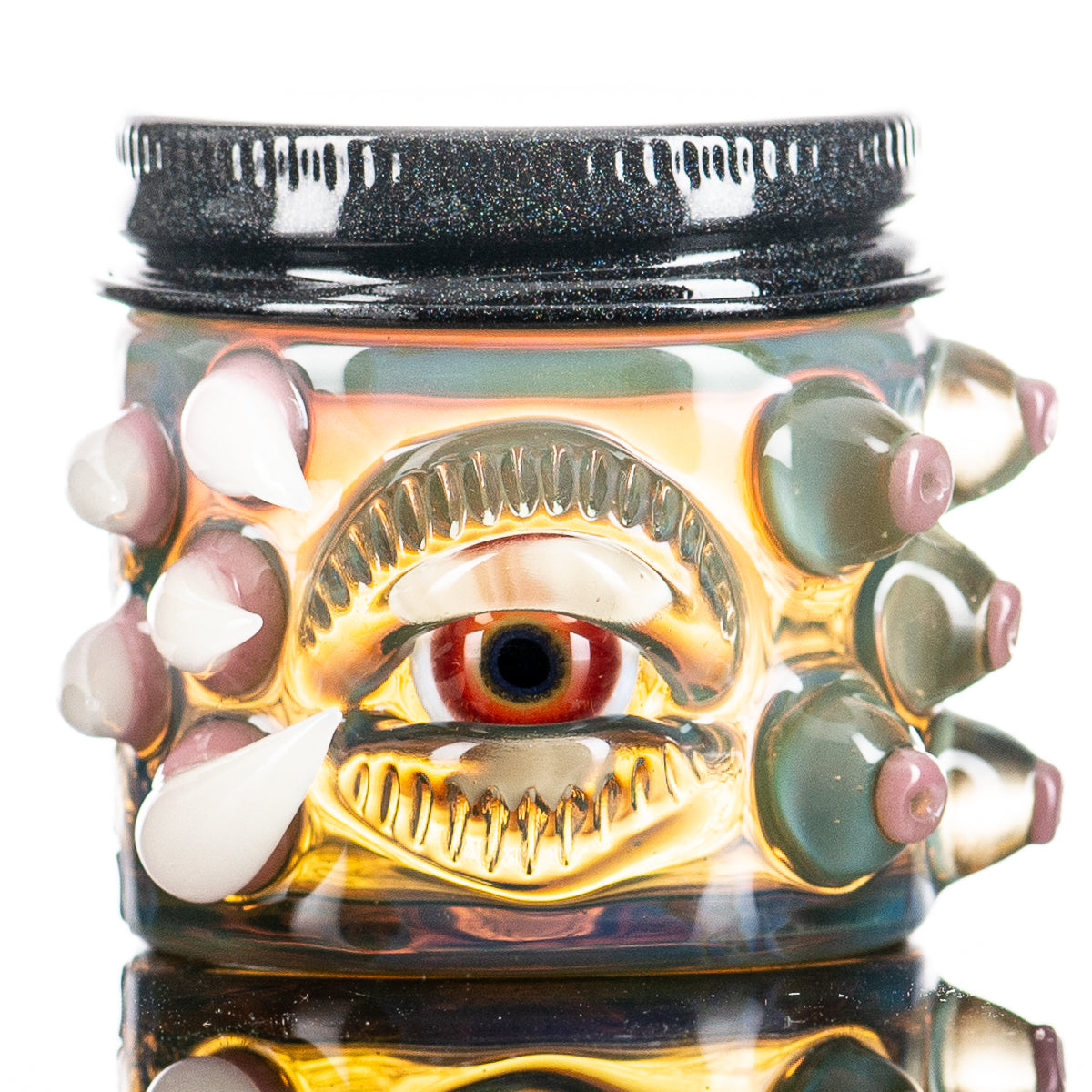 Silver Amber, Serum CFL Glass Baller Jar X Salt