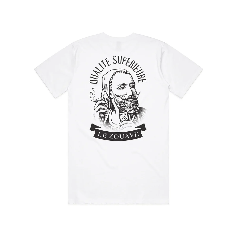 Small White Qualite Superieure T Shirt Zig Zag