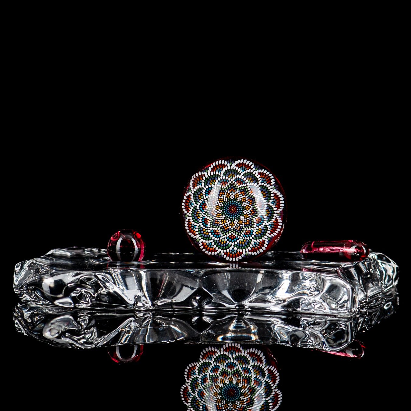 Geometric Slurper Marble JH Glassworks - Smoke ATX