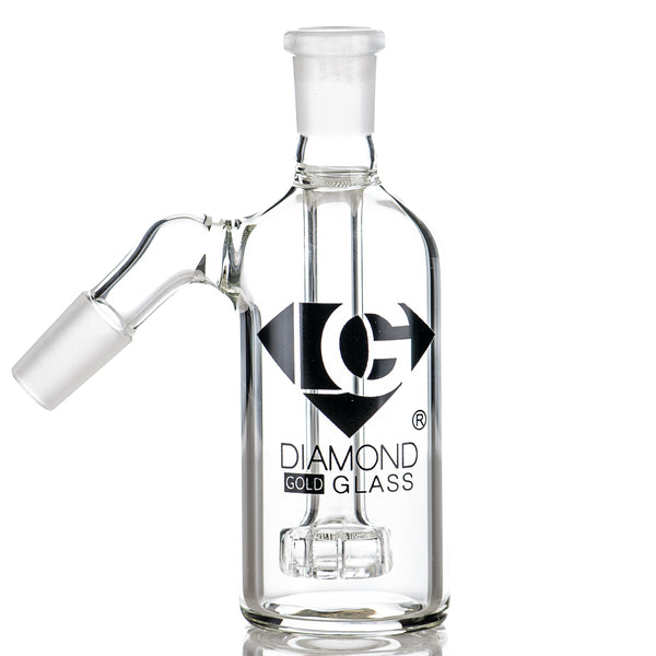14/45 Clear Ash Catcher Diamond Glass - Smoke ATX