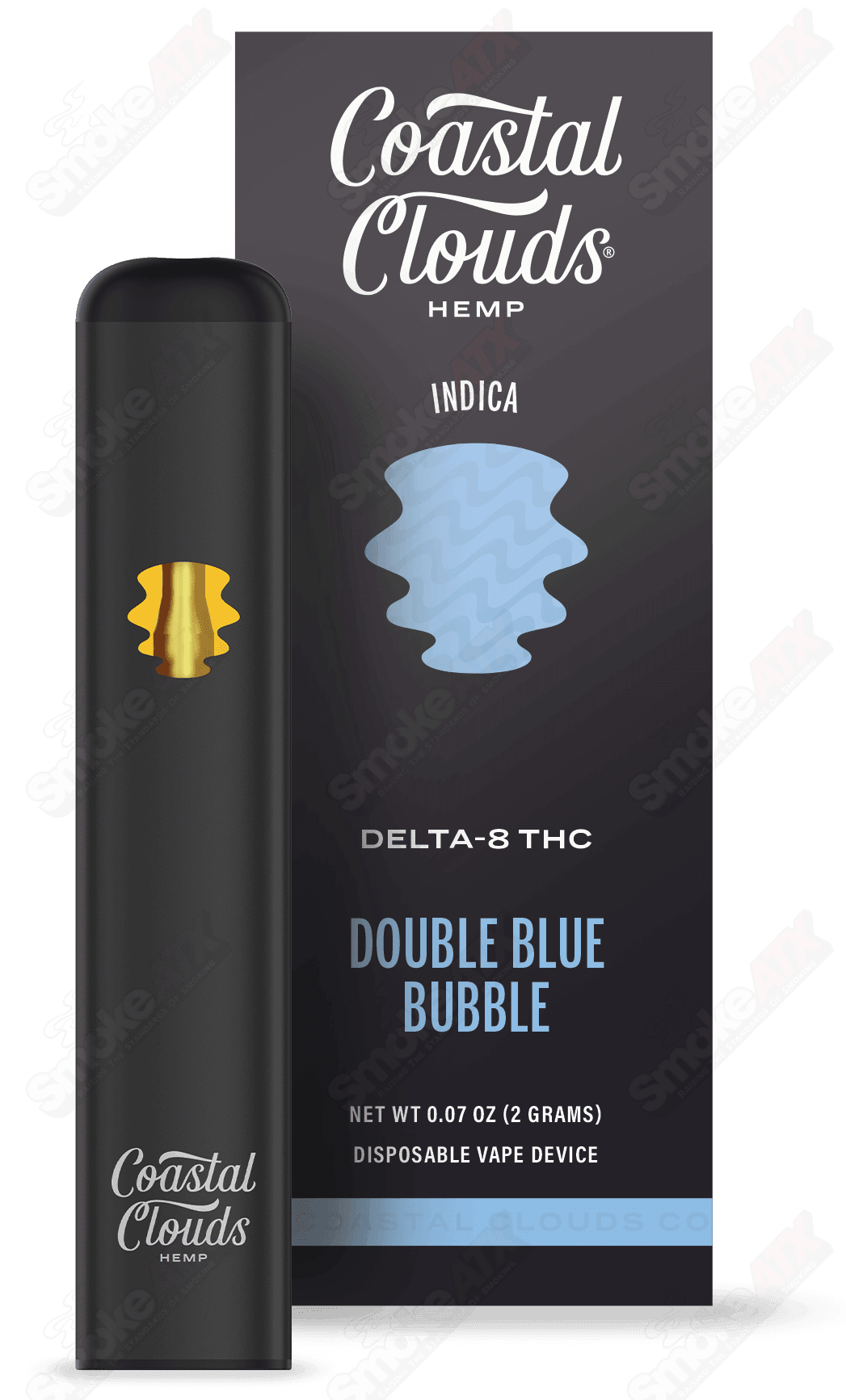 2g Double Blue Bubble D8 Disposable Coastal Clouds - Smoke ATX 
