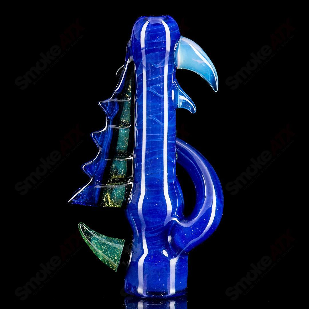 #4 Octopus Chillum by Mako Glass - Smoke ATX 