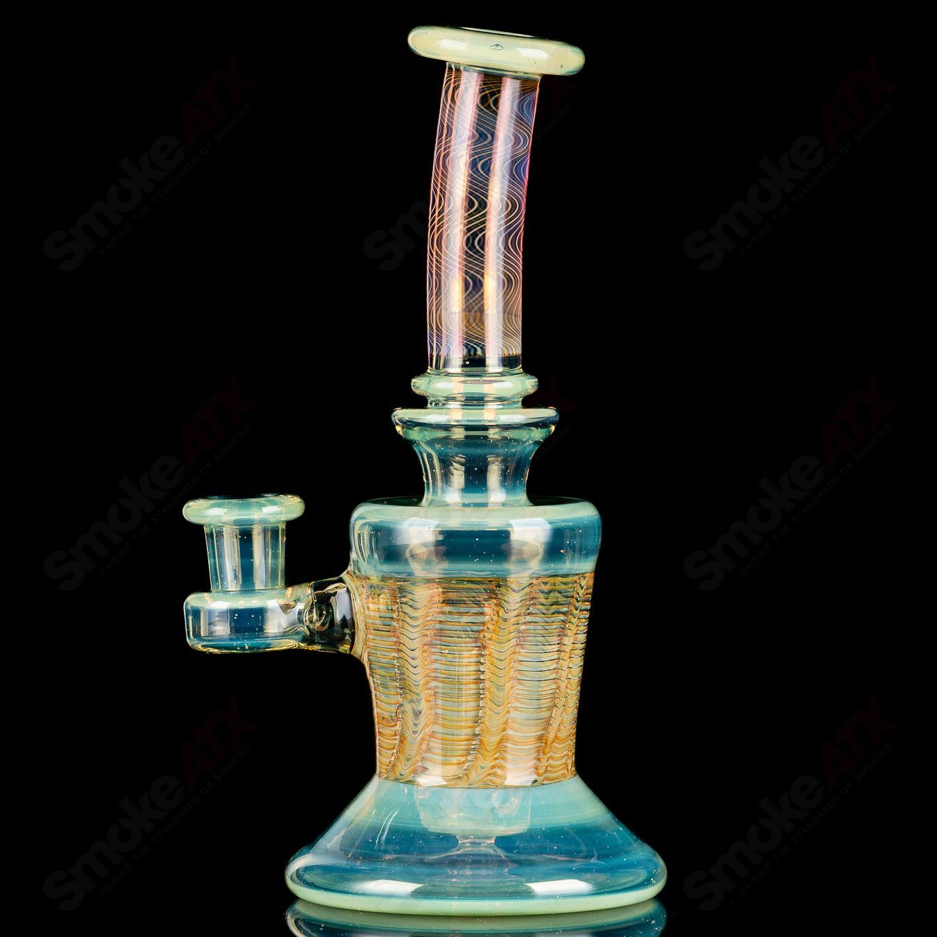 14mm Banger Hanger CFL Milky Yoshi/Custom Color Seth Jones - Smoke ATX