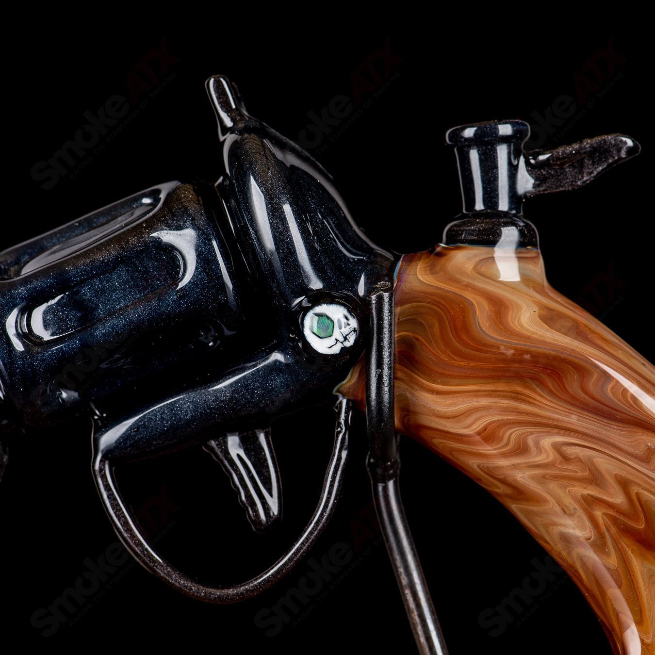 Glass Revolver (Signed 2017) by AKM - Smoke ATX