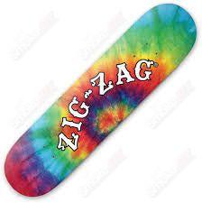 ZIG-ZAG TIE-DYE SKATEBOARD - Smoke ATX 