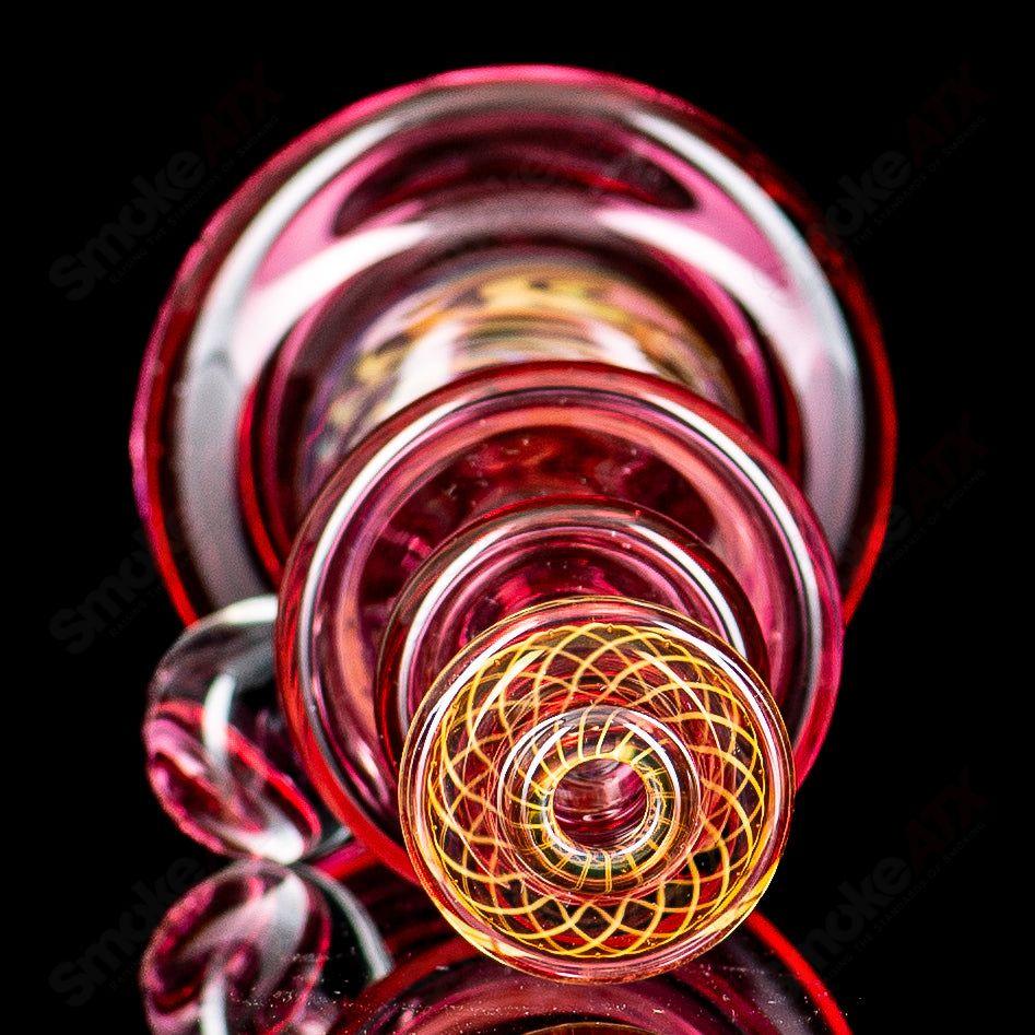 Gold Ruby Puffco Water Top by Gatez Glass - Smoke ATX