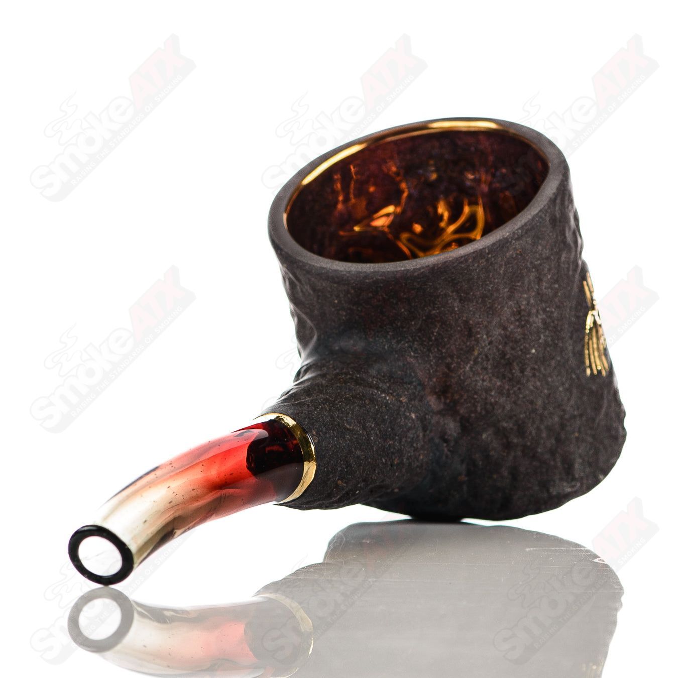 Gold Scarab Stone Tech Proxy Lock Green T Glass - Smoke ATX