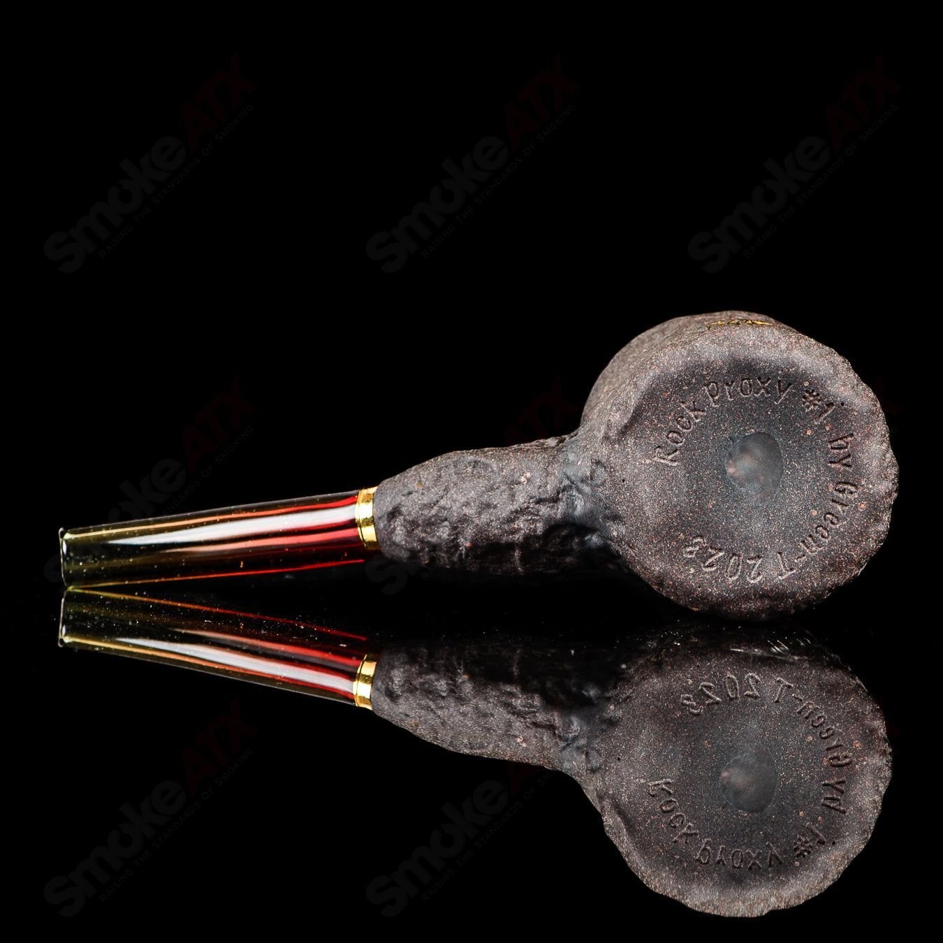 Gold Scarab Stone Tech Proxy Lock Green T Glass - Smoke ATX