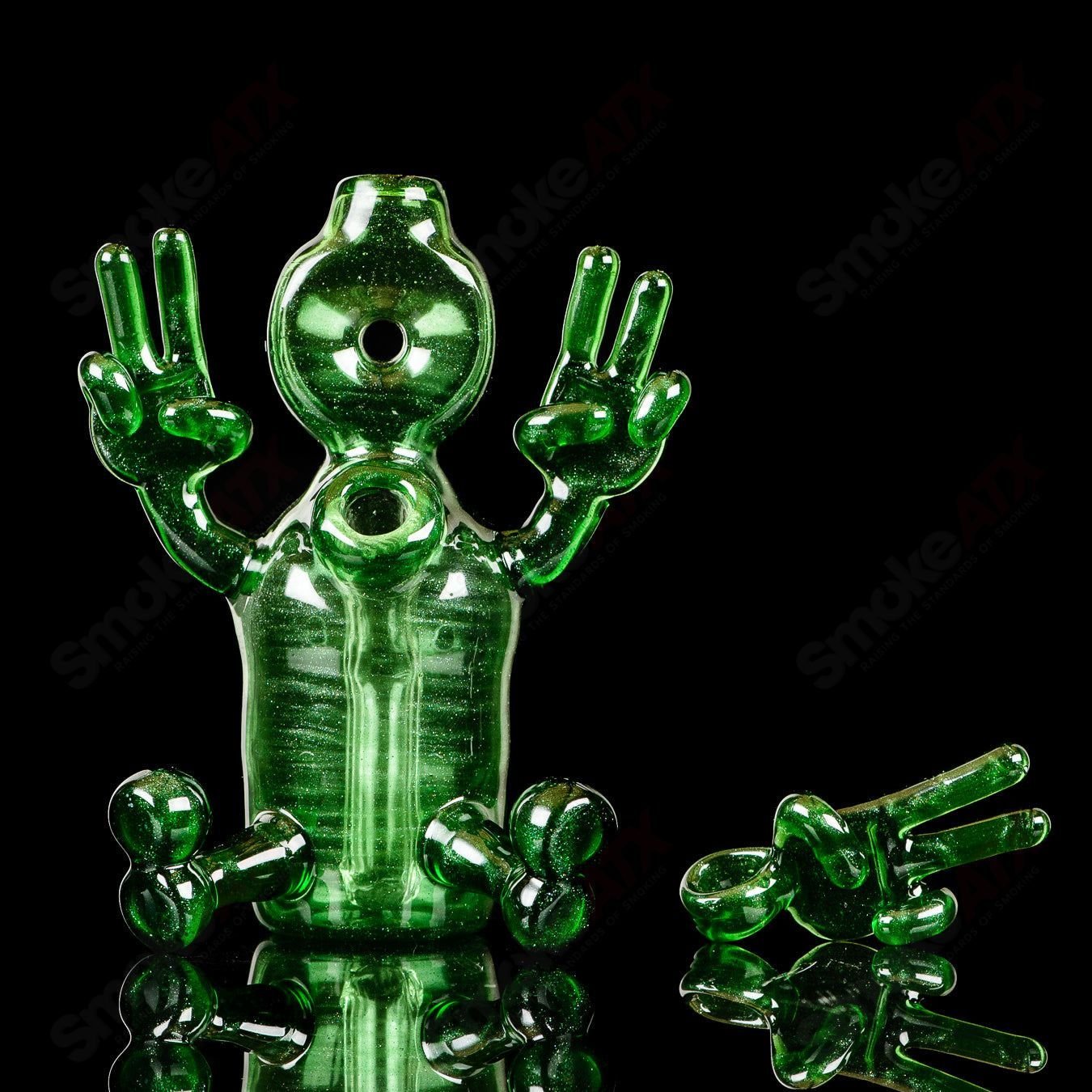 Green Sitter Tube w Pendant MJ Meltz - Smoke ATX