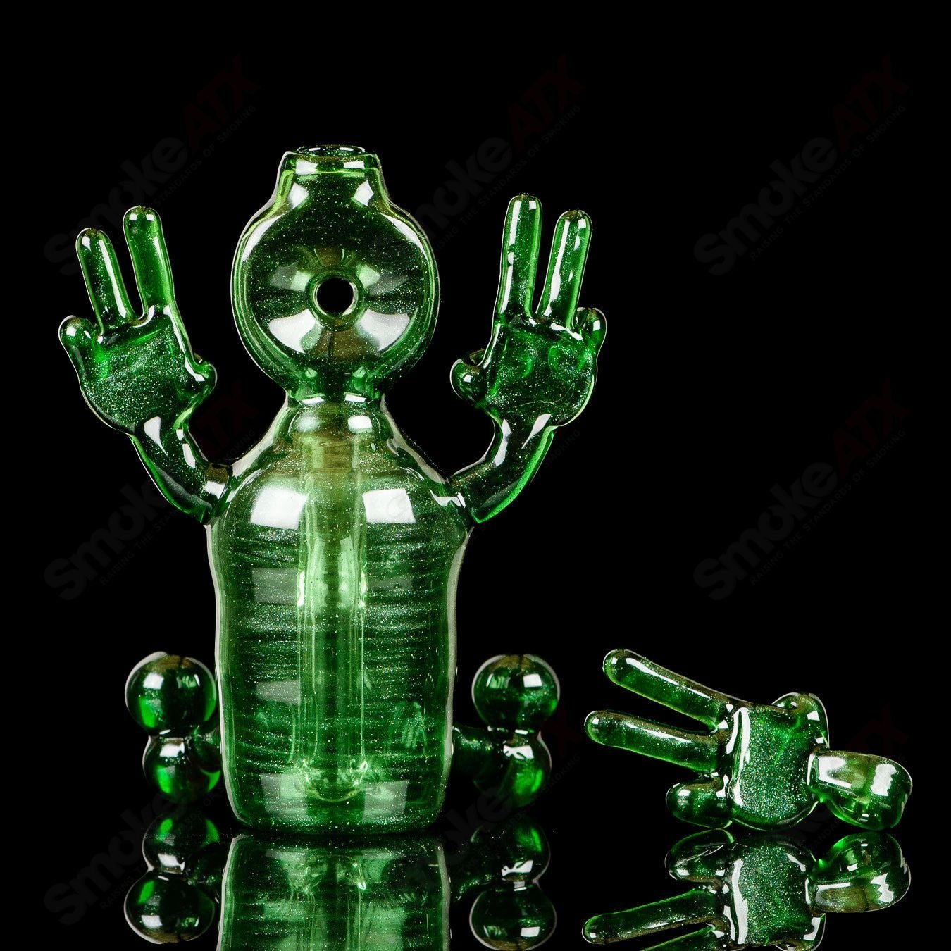 Green Sitter Tube w Pendant MJ Meltz - Smoke ATX