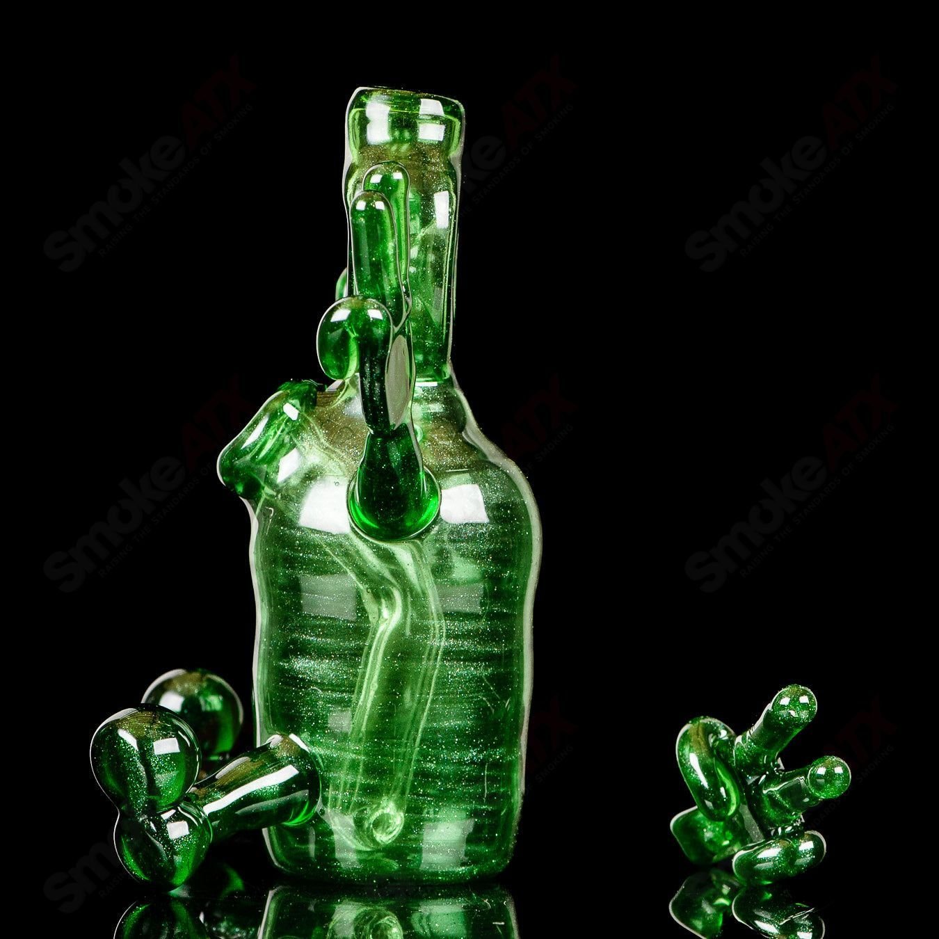 Green Sitter Tube w Pendant MJ Meltz - Smoke ATX