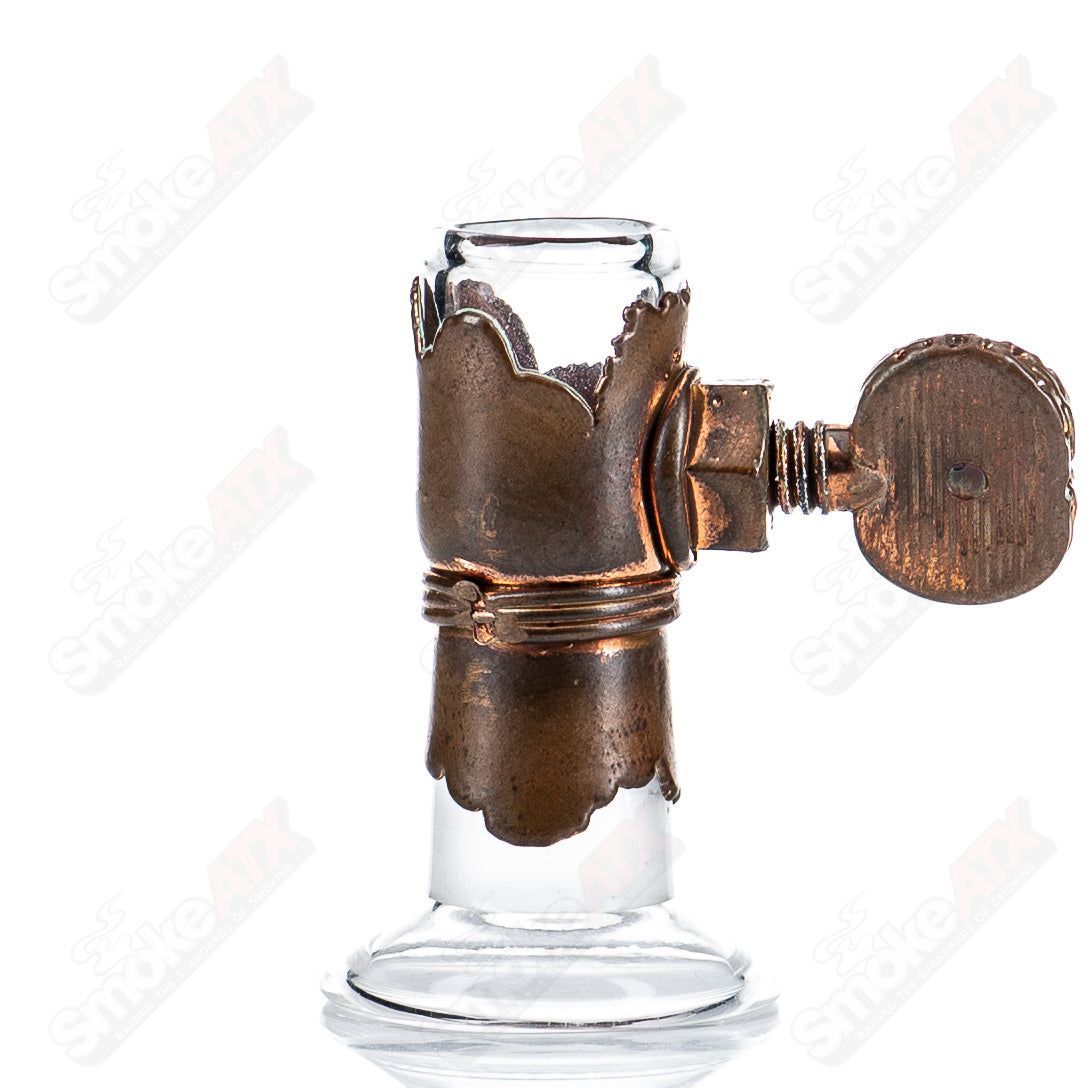 #2 14mm Plain Electroformed Dome by Snic Glass - Smoke ATX