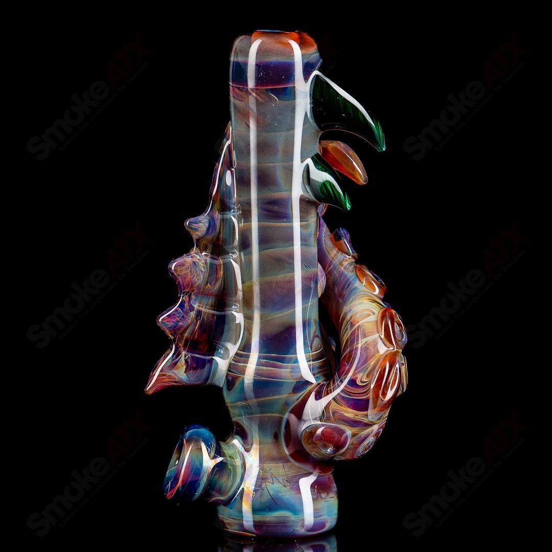 #2 Octopus Chillum by Mako Glass - Smoke ATX 