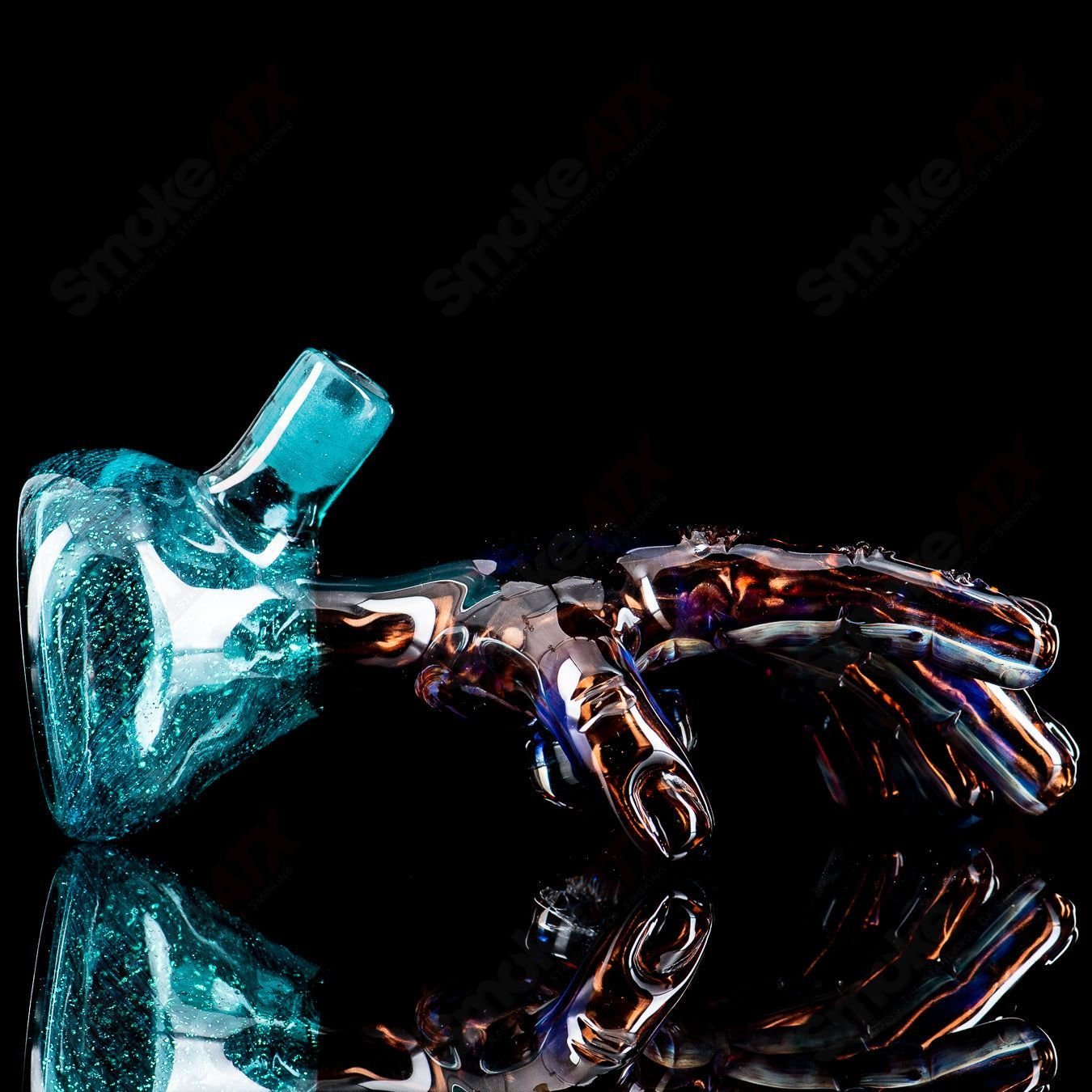 Hand w Dichro Cab Firefly Glass - Smoke ATX