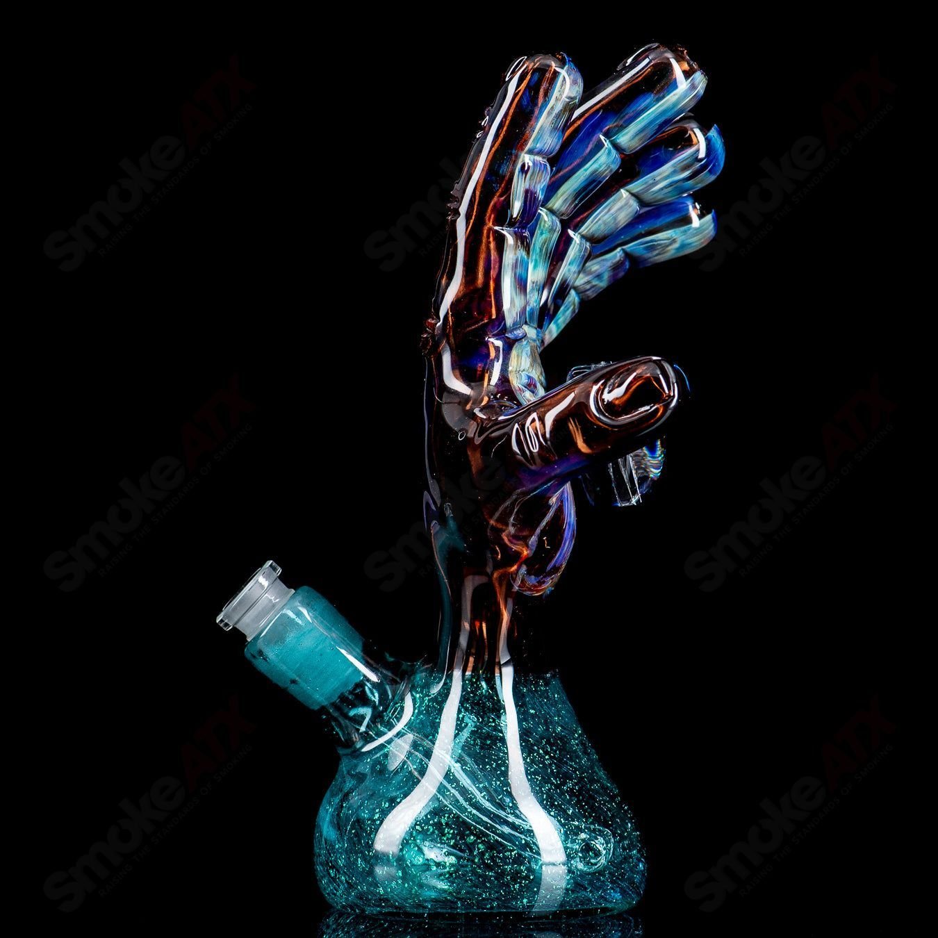 Hand w Dichro Cab Firefly Glass - Smoke ATX