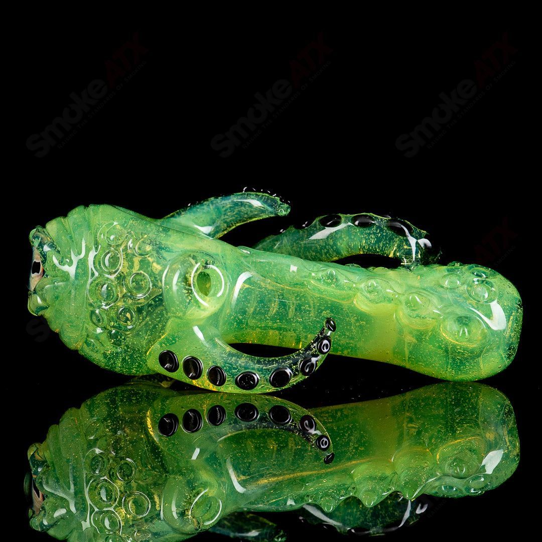 #1 Seamonster Spoon by Mako Glass - Smoke ATX 