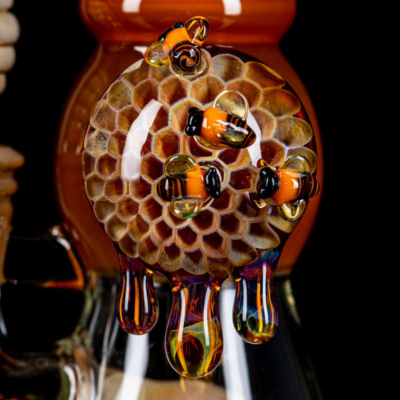 Worked Bee Hive Beaker (2024) By Joe P Glass - Smoke ATX