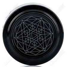 Black Ashtray Sacred Hempstar Pattern Sovereignty - Smoke ATX 