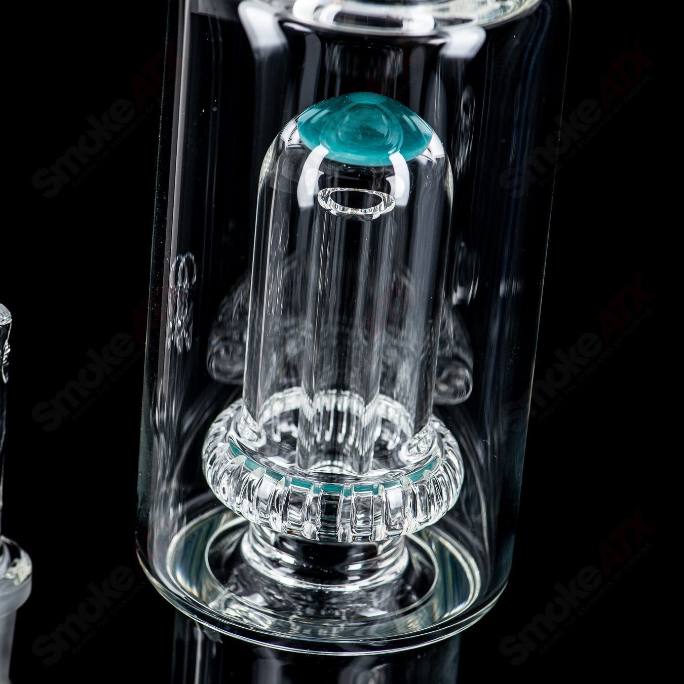 #2 18mm Full Size Circ to Circ w/ Color Cap  by Toro Glass - Smoke ATX 