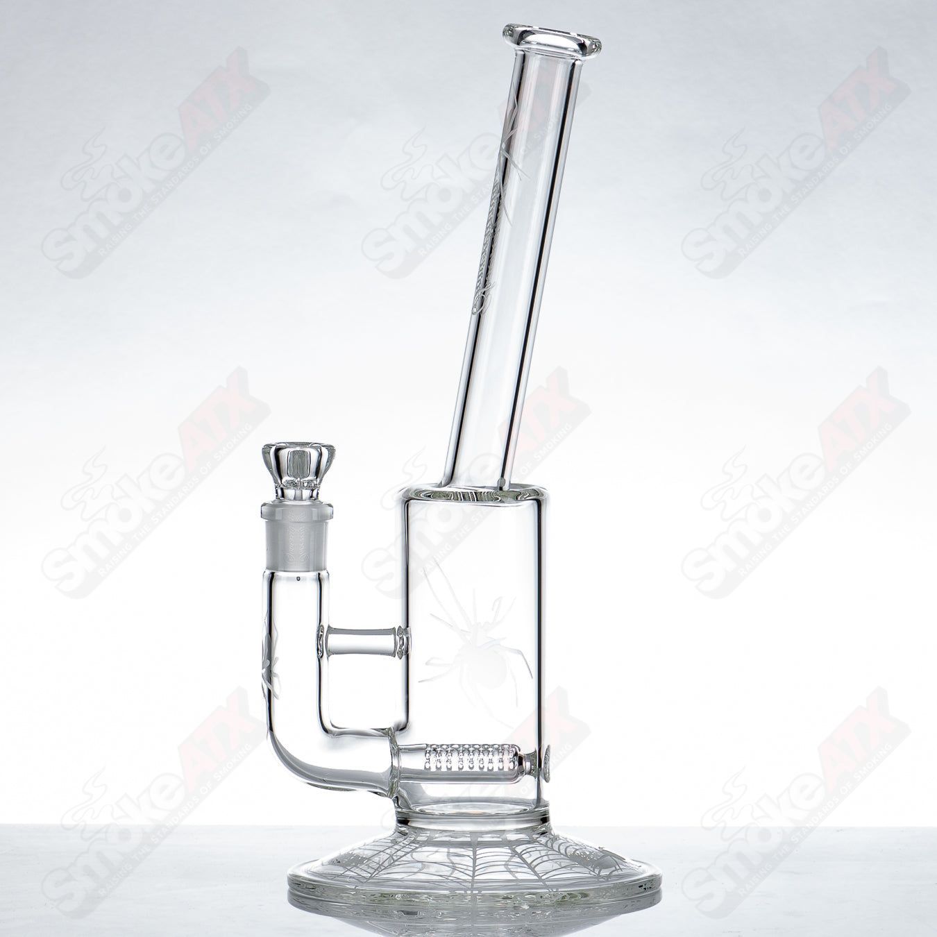 Queen Stemline Clear w/ bent neck & Halloween pattern Sovereignty - Smoke ATX 