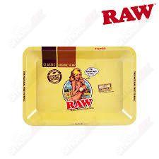 RAW Girl Small Rolling Tray - Smoke ATX 