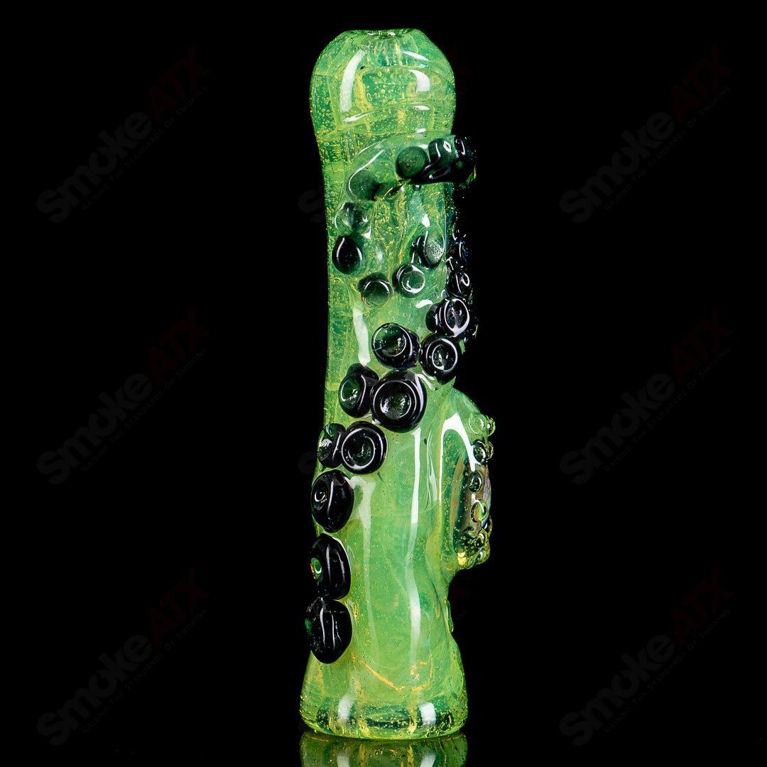 #1 Octopus Chillum by Mako Glass - Smoke ATX 