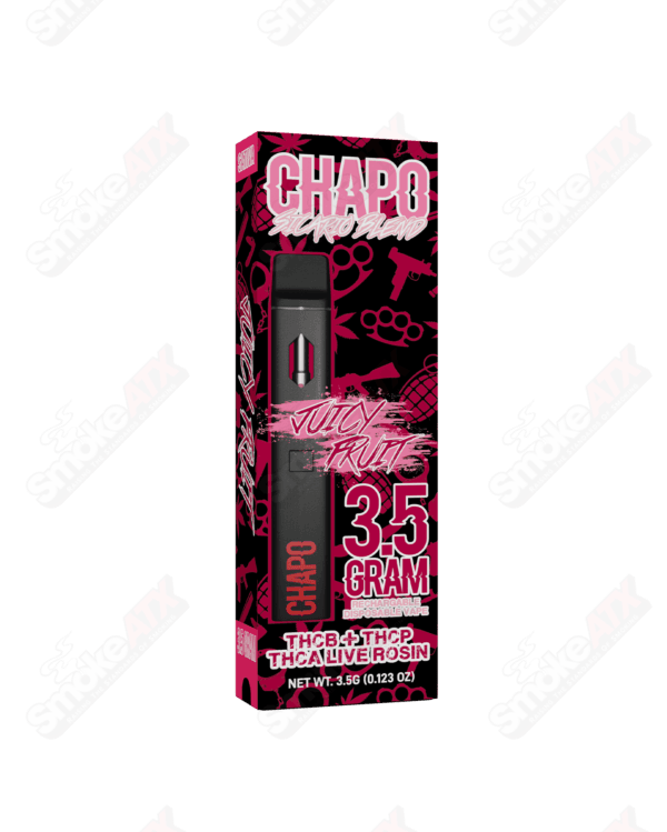 3500mg Juicy Fruit Sicario Blend Disposable THC-A / THC-B / THC-P Chapo Extrax - Smoke ATX 