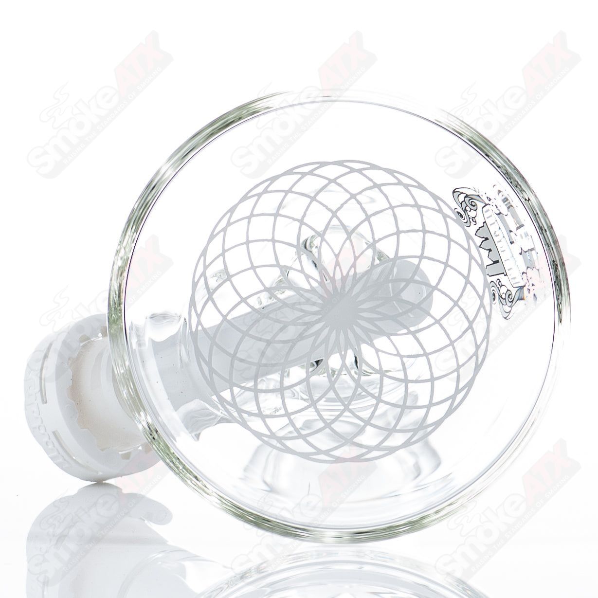 12" 5mm (White) Mini Beaker Illadelph - Smoke ATX 