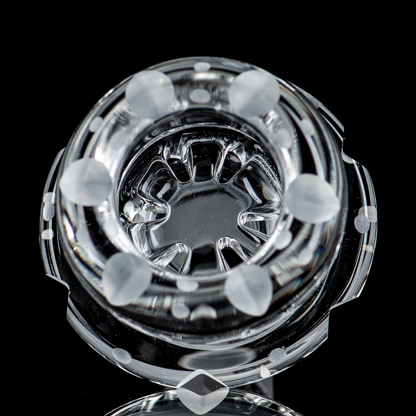 Coldwork 14mm Clear Multi Hole V3 Bowl Mobius