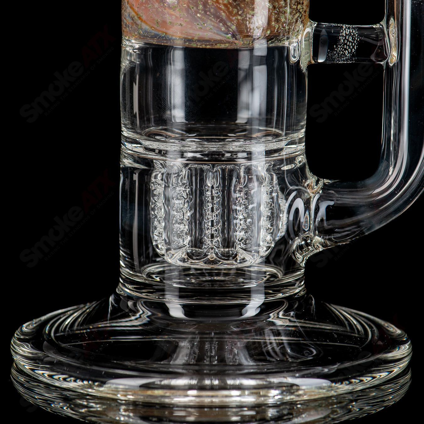 13" Fumed Dichro w/Mib Apolocoline Straight Tube w/14m Bowl by Dirty Rico Glass x Nobody Glass - Smoke ATX 