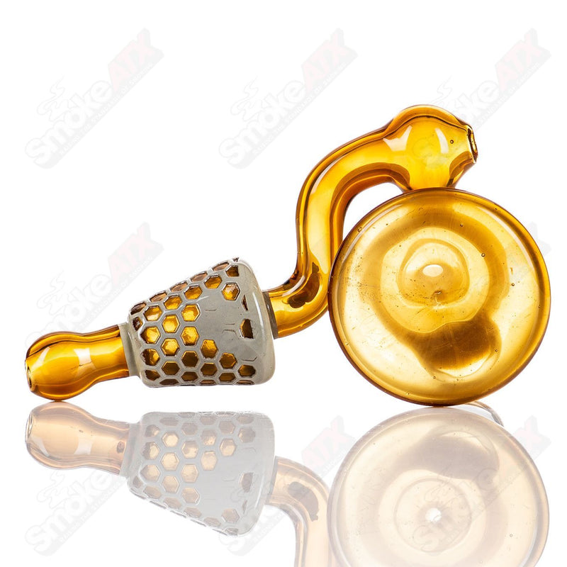 Sitting Honeycomb Dry Pipe Joe P Glass - Smoke ATX