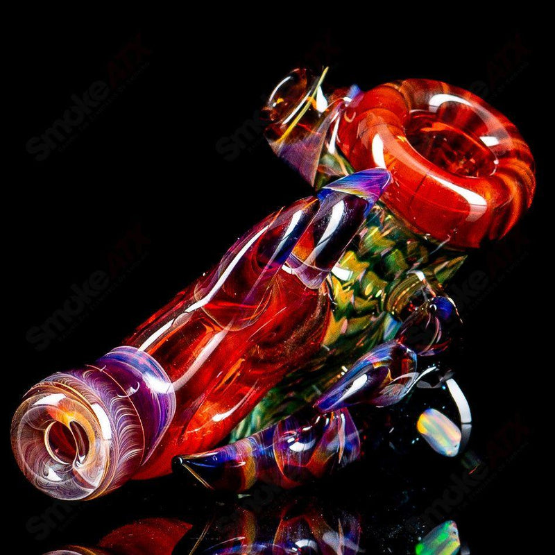 Piranha Hand Pipe Dosh Glass - Smoke ATX 