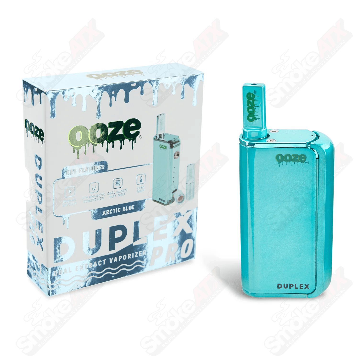 Artic Blue -Duplex Pro – 900 mAh – Cartridge & Wax Vaporizer - Smoke ATX 