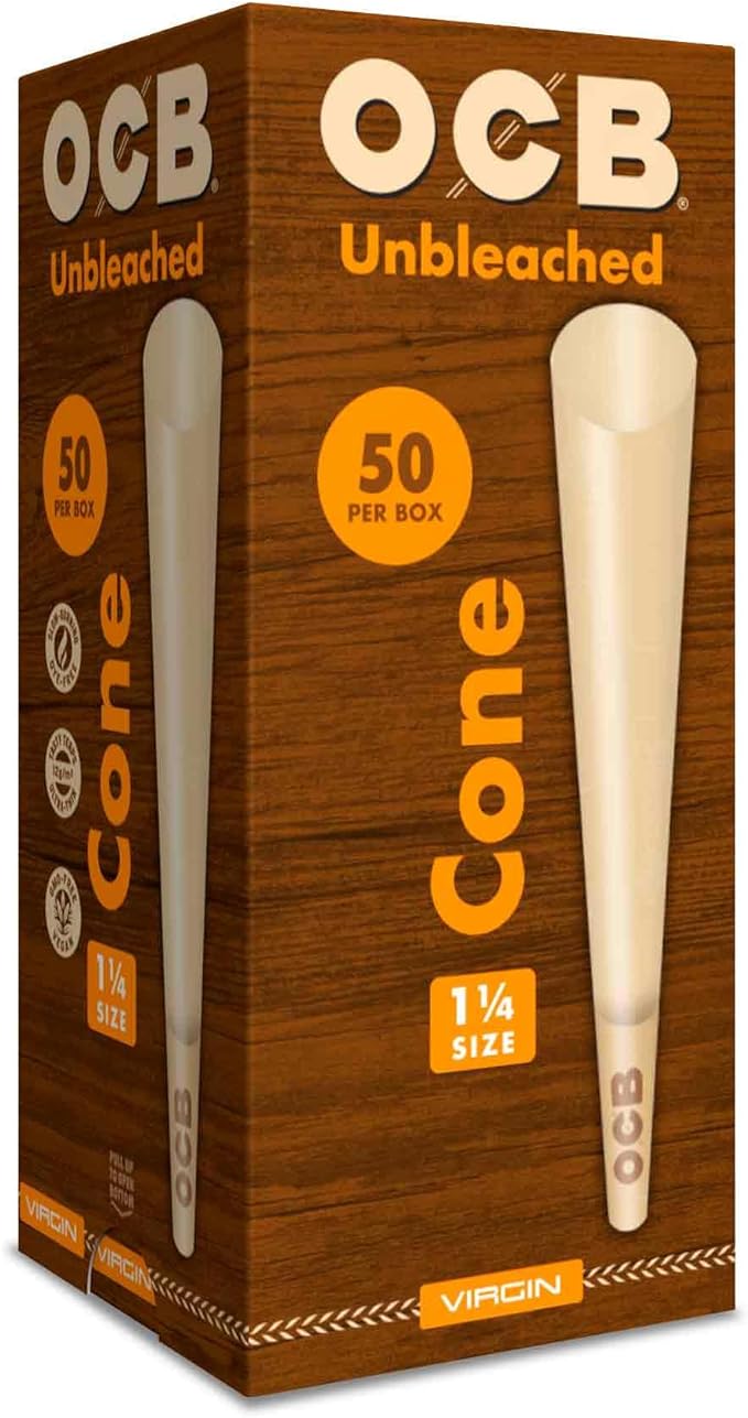 50pk Unbleached 1 1/4 Cones OCB