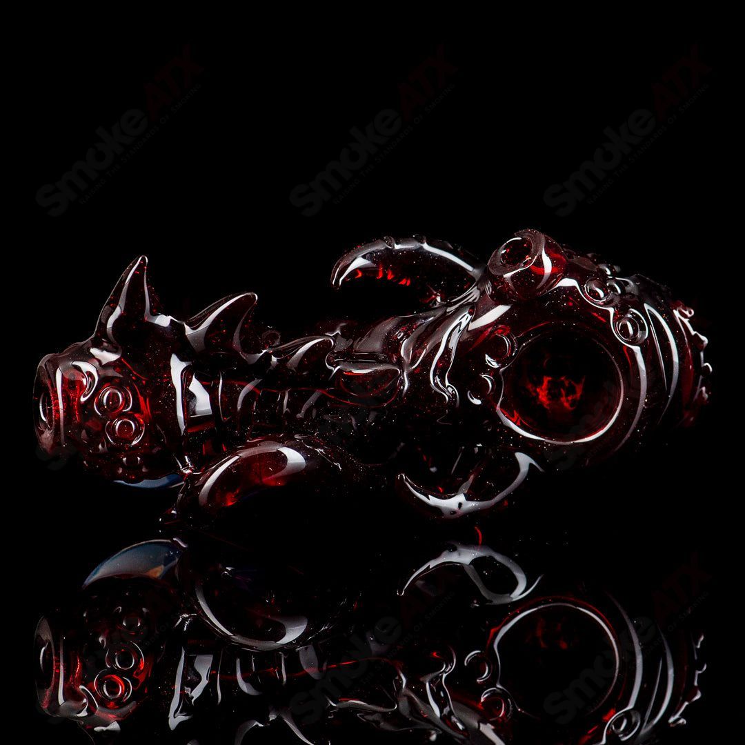 #5 Seamonster Spoon by Mako Glass - Smoke ATX 