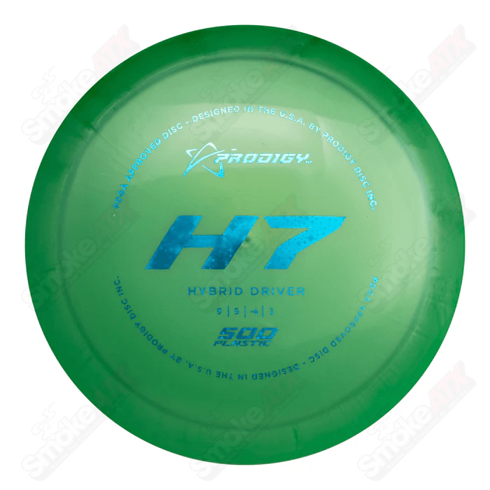 170-176g H7 Green Hybrid Driver Disc - 500 Plastic Prodigy Disc - Smoke ATX 