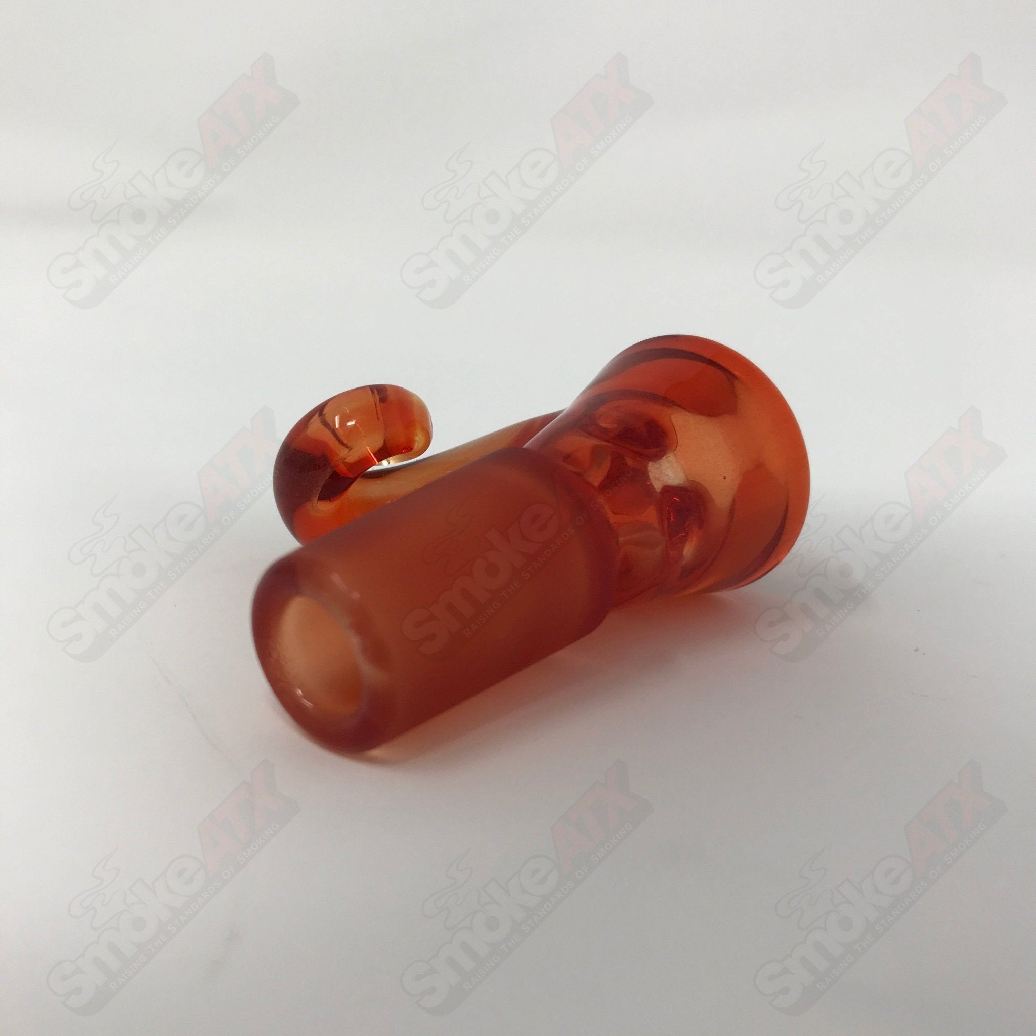 Iced Sunstone Black T Glass 18mm Fully Worked Slide - Smoke ATX
