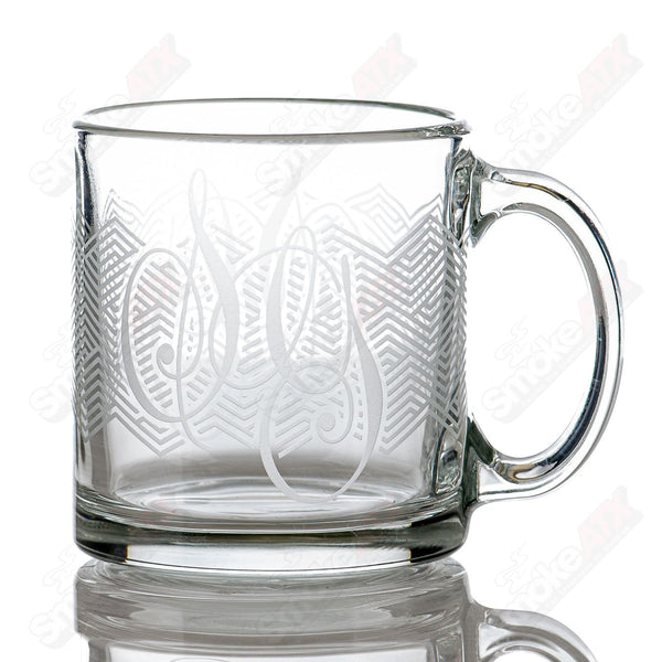 Glass Coffee Mug (Stripe Pattern) Sovereignty - Smoke ATX