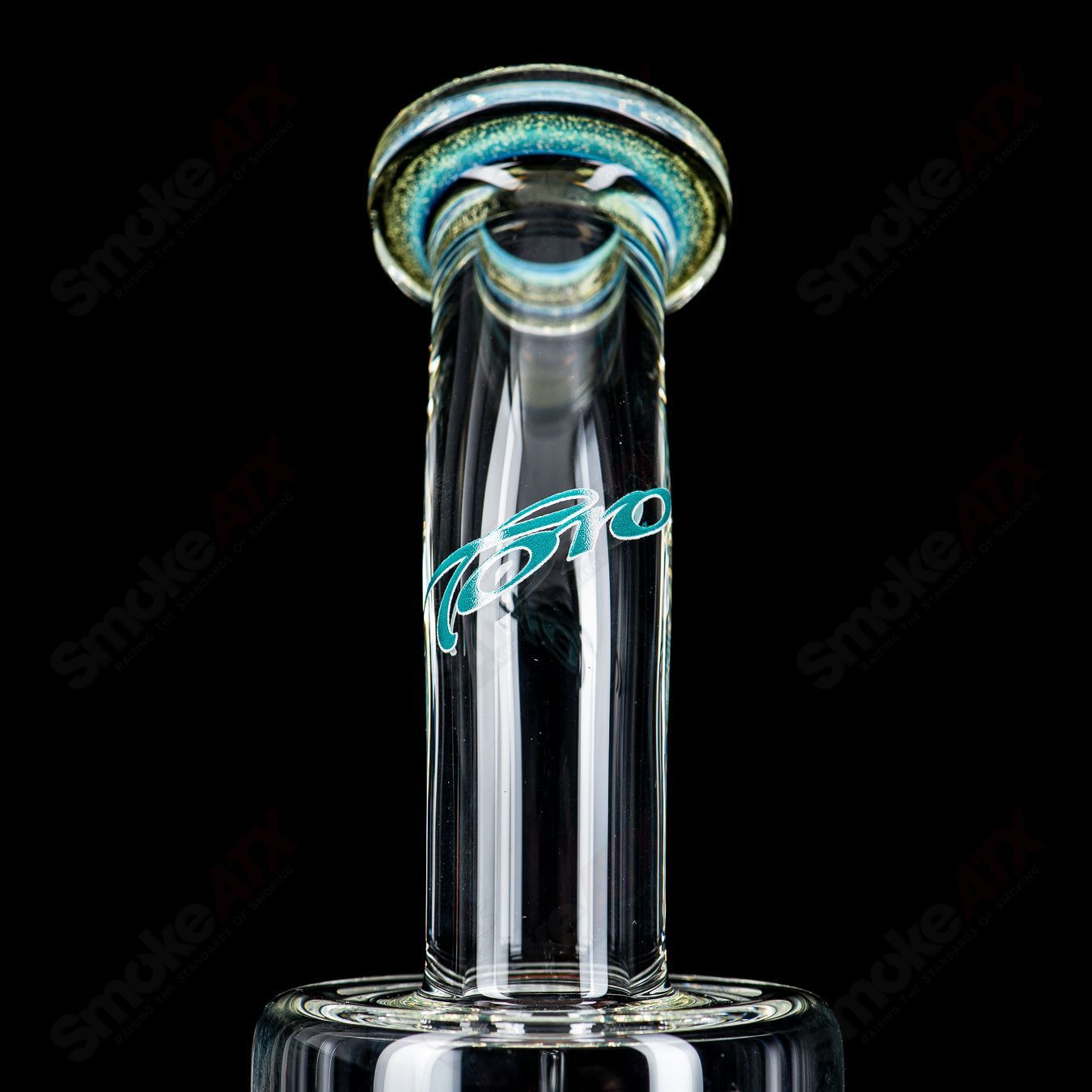 #2 Double Micro 7/13 Arm Perc with worked sections by Toro Glass - Smoke ATX 