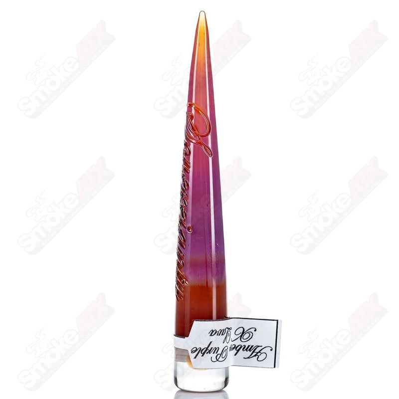 Opal Accent Spiral Poker Tool (Amber Purple X Lava) Sovereignty Glass - Smoke ATX