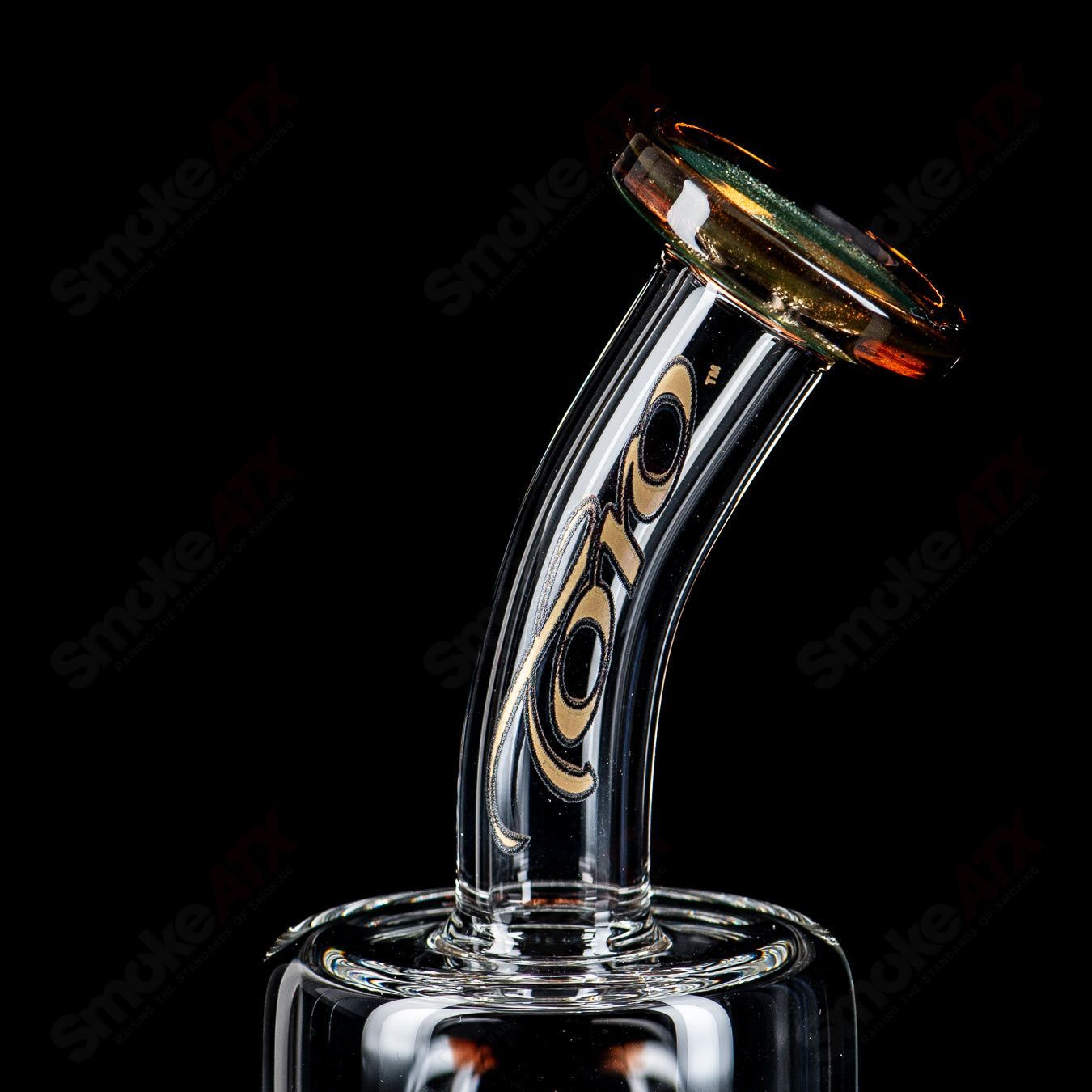 #3 10mm Double Macro with Color Caps by Toro Glass - Smoke ATX 