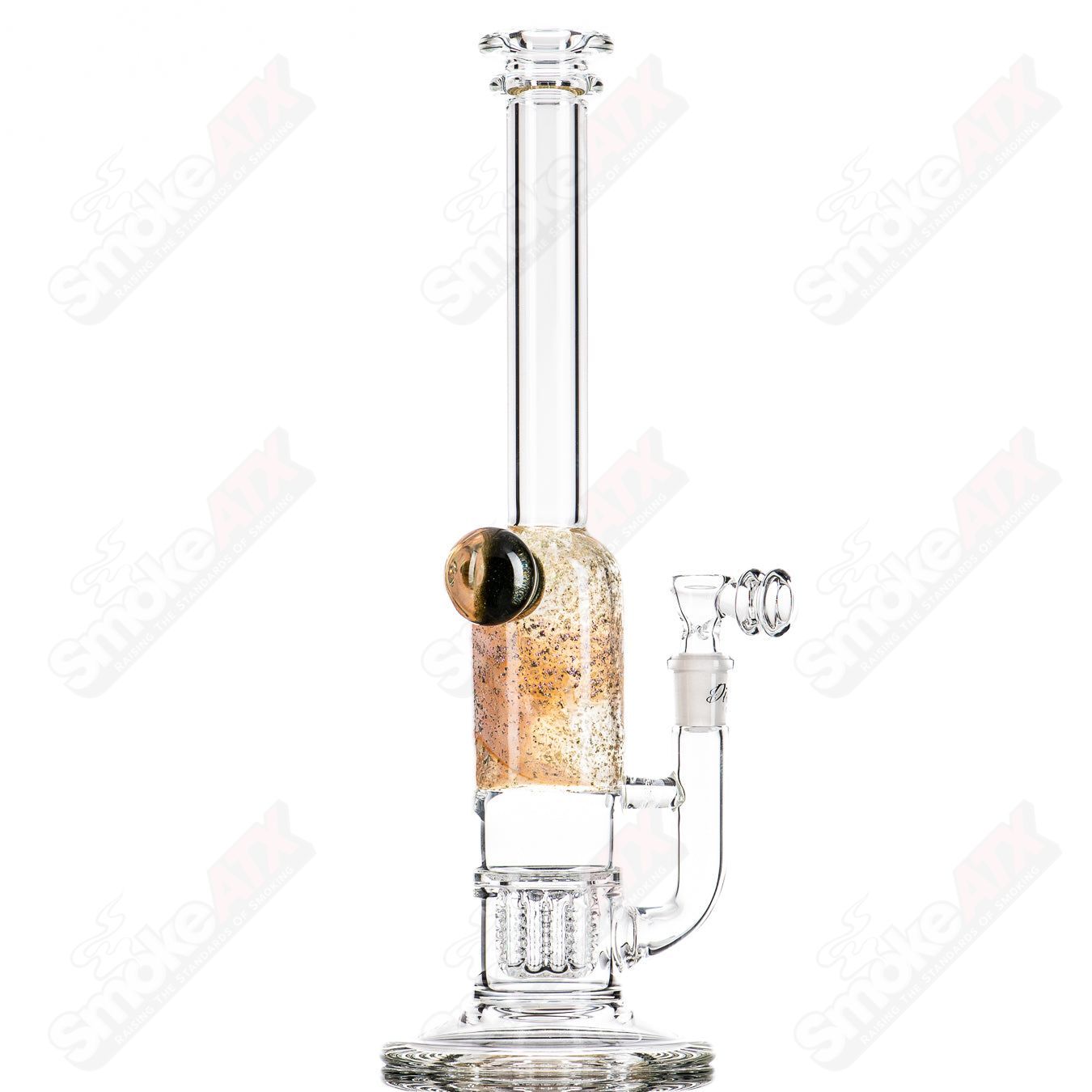 13" Fumed Dichro w/Mib Apolocoline Straight Tube w/14m Bowl by Dirty Rico Glass x Nobody Glass