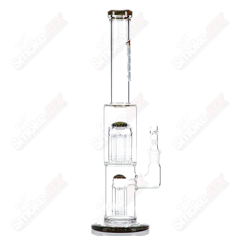 #2 18mm 7/13 Arm Perc w Worked Sections Toro Glass