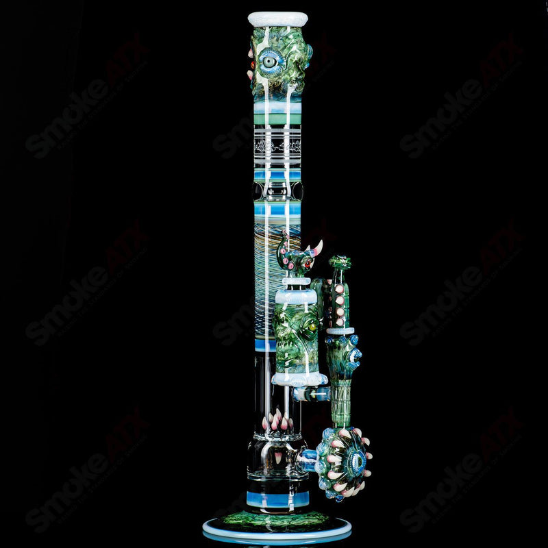 SoL-45 Lace Sphere & Dry Catcher Set by Salt x SoL Glassworks - Smoke ATX 
