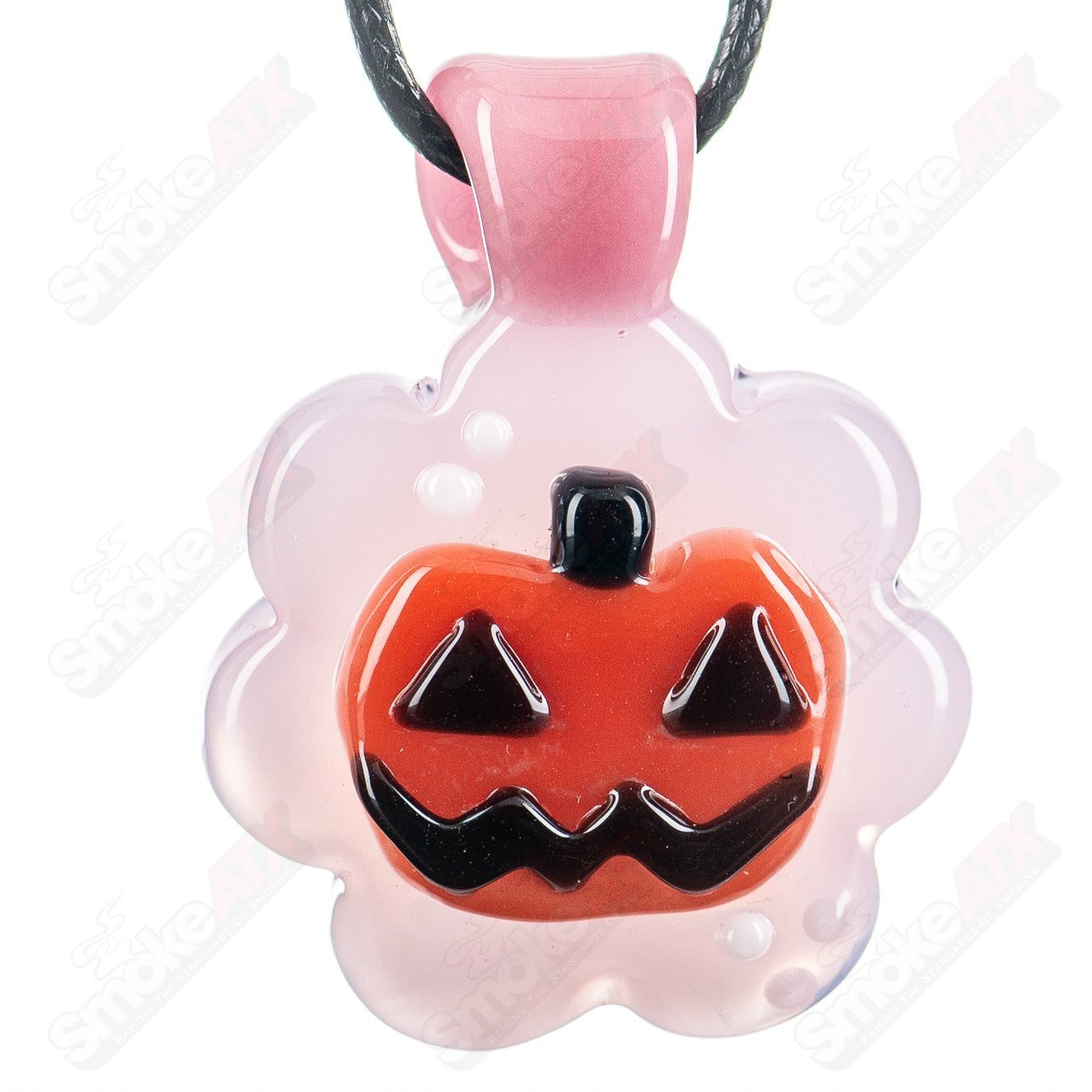 Pink Pumpkin Pendant Sweetshop Glass by Renee Patula