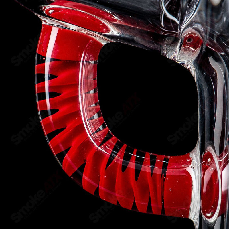 60mm Pillar Natty Neck Solid Foot Full Accent w F4 Perc (Lucy x Cherry) Sovereignty - Smoke ATX 
