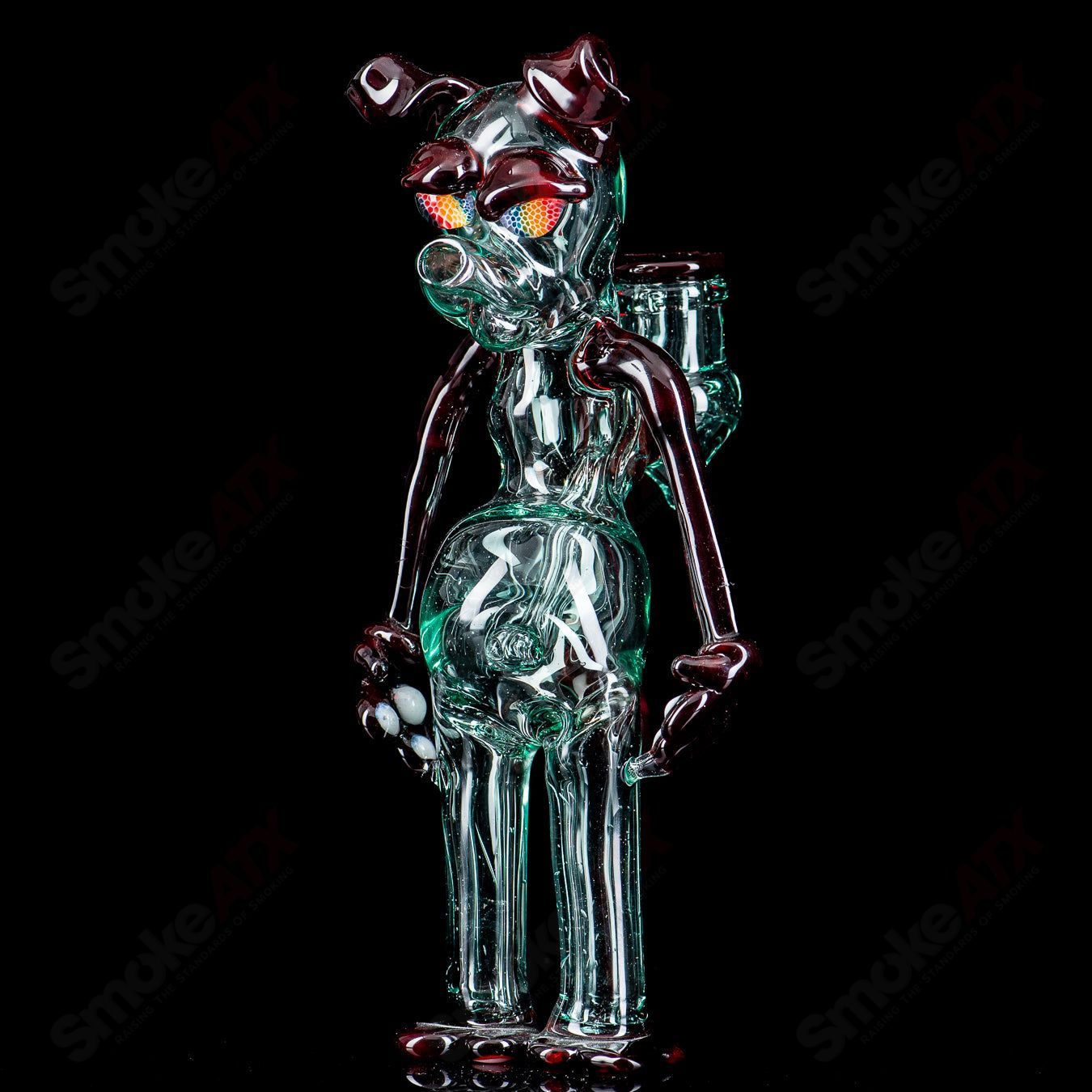 #2 Dog Rig Full Size Standing T-Tree  Glass - Smoke ATX 