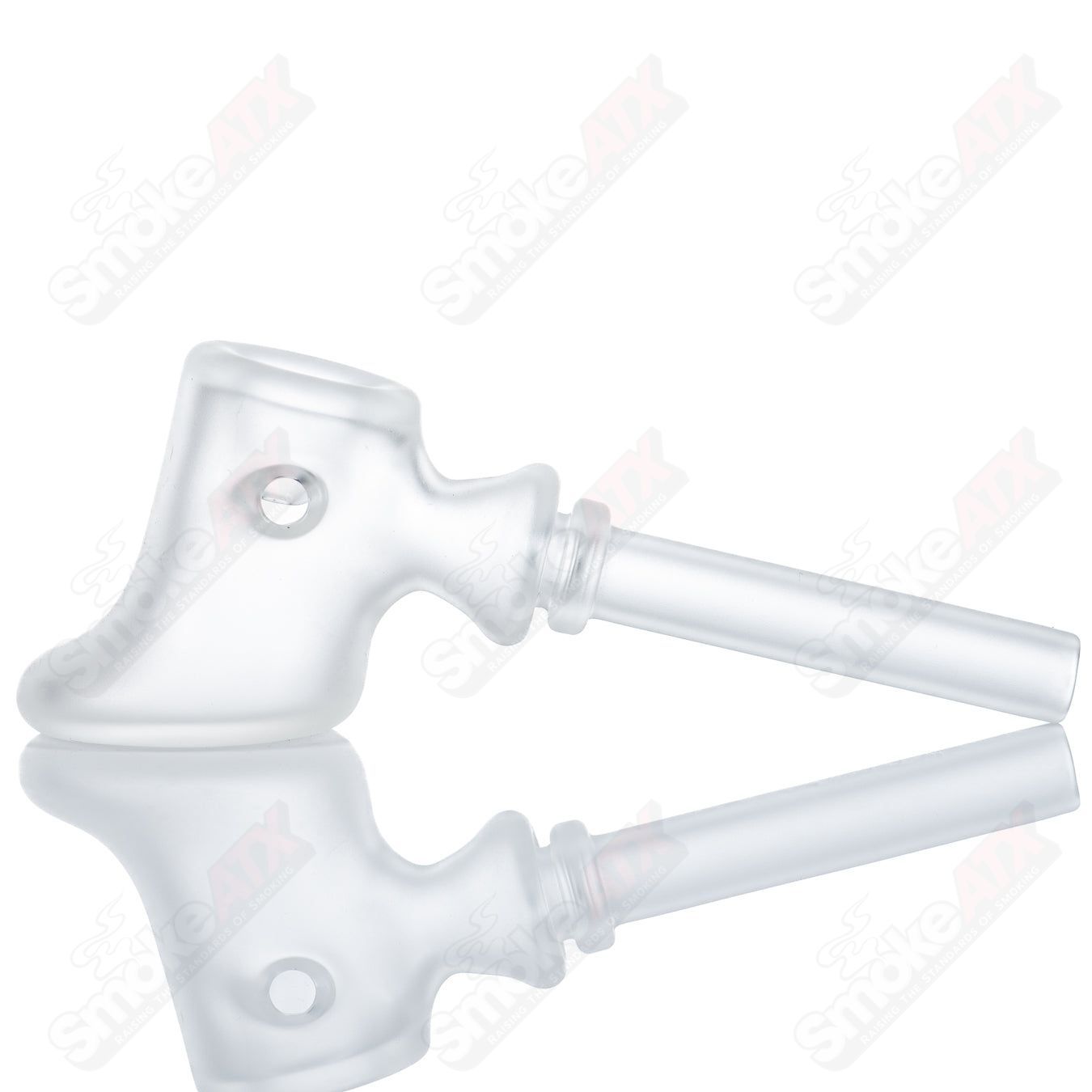 Blasted Squatt Hammer by Kirkland Glassworks - Smoke ATX 