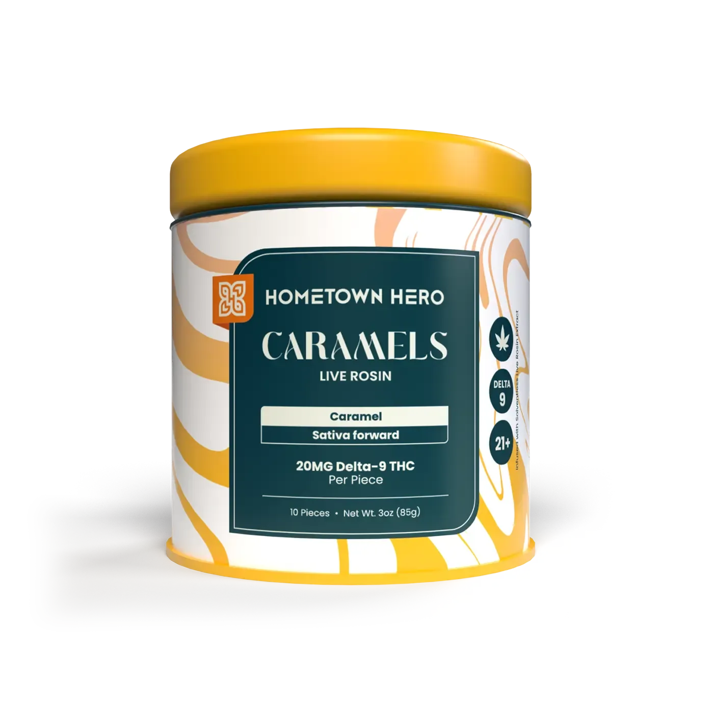 200mg Delta-9 Live Rosin Caramel Hometown Hero - Smoke ATX 